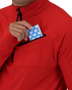 Obermeyer Flex 1/4 Zip Baselayer Top - Brakelight -Obermeyer-US store WebZoom 2901319042 S05 MODDET1