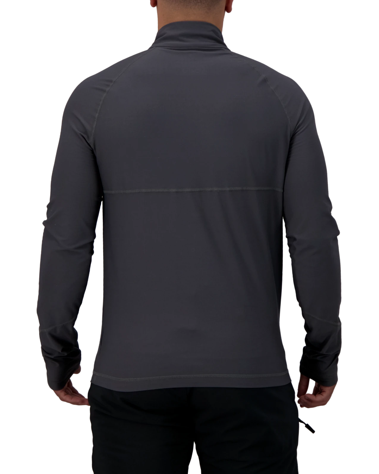 Obermeyer Flex 1/4 Zip Baselayer Top - Coal 4 Obermeyer Flex 1/4 Zip Baselayer Top - Coal - Image 2