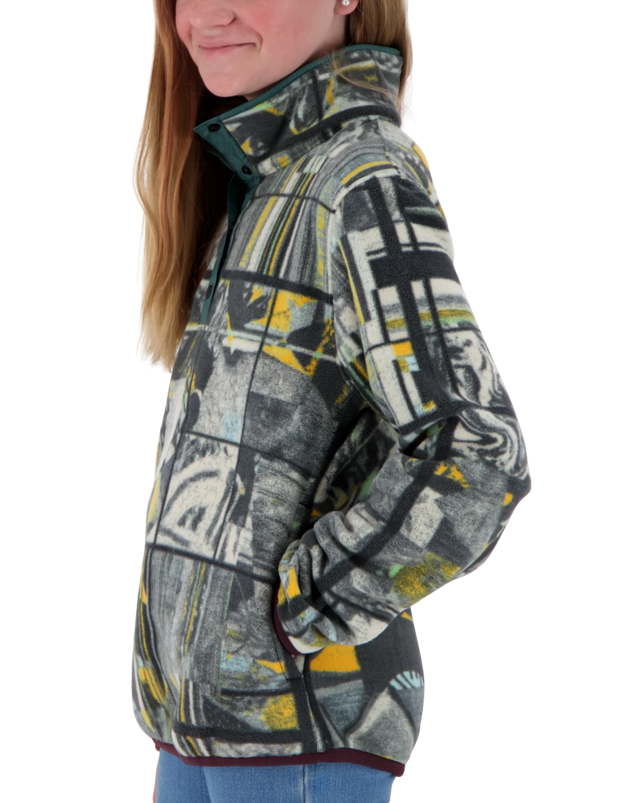 Obermeyer TG Boulder Fleece - Retro Static 6 Obermeyer TG Boulder Fleece - Retro Static - Image 4