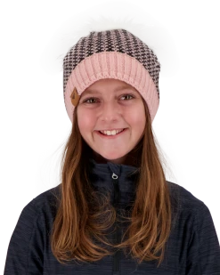 Obermeyer Tucson Faux Fur Pom Beanie - Pink Sand
