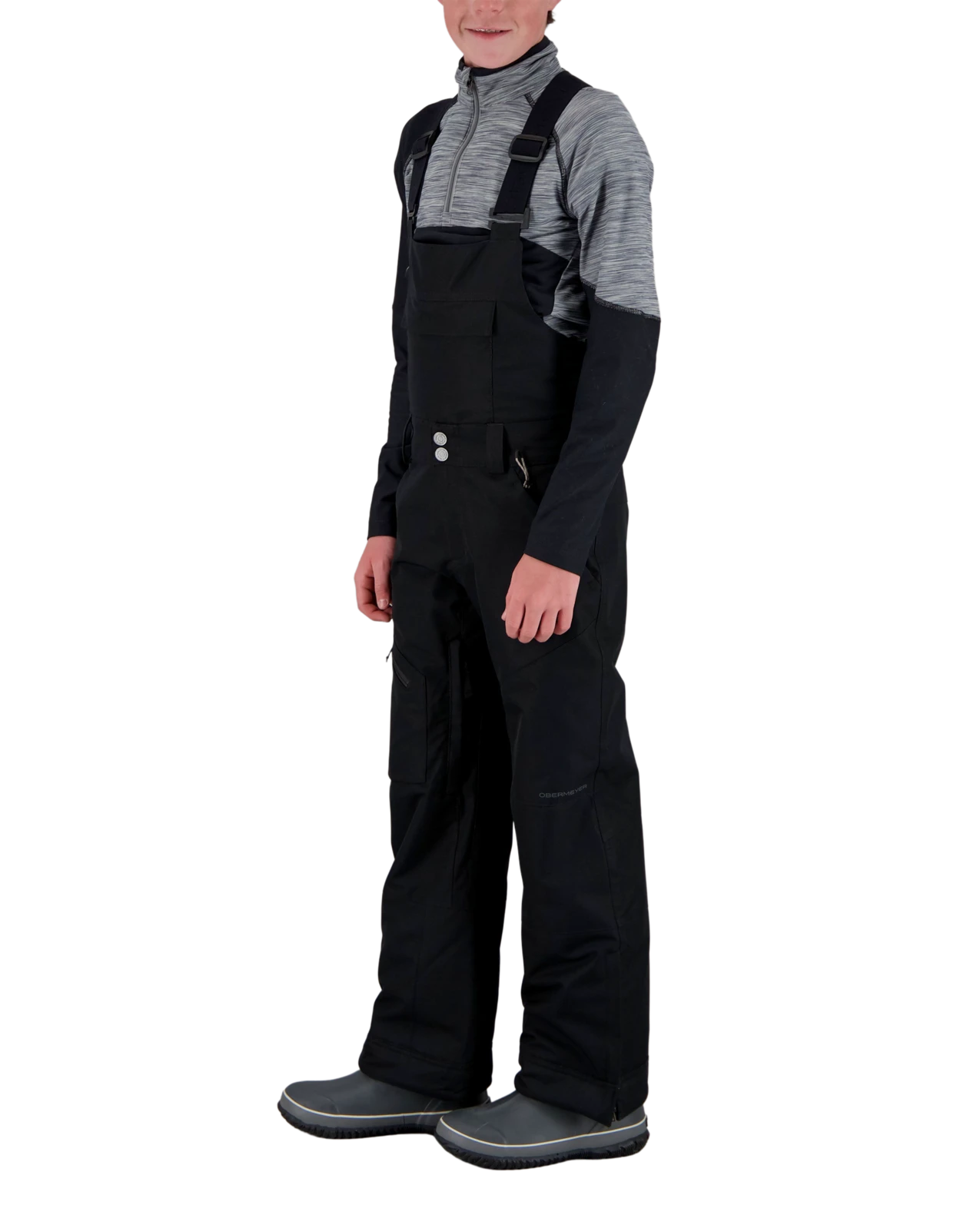Obermeyer Connor Bib Pant - Black 5 Obermeyer Connor Bib Pant - Black - Image 3