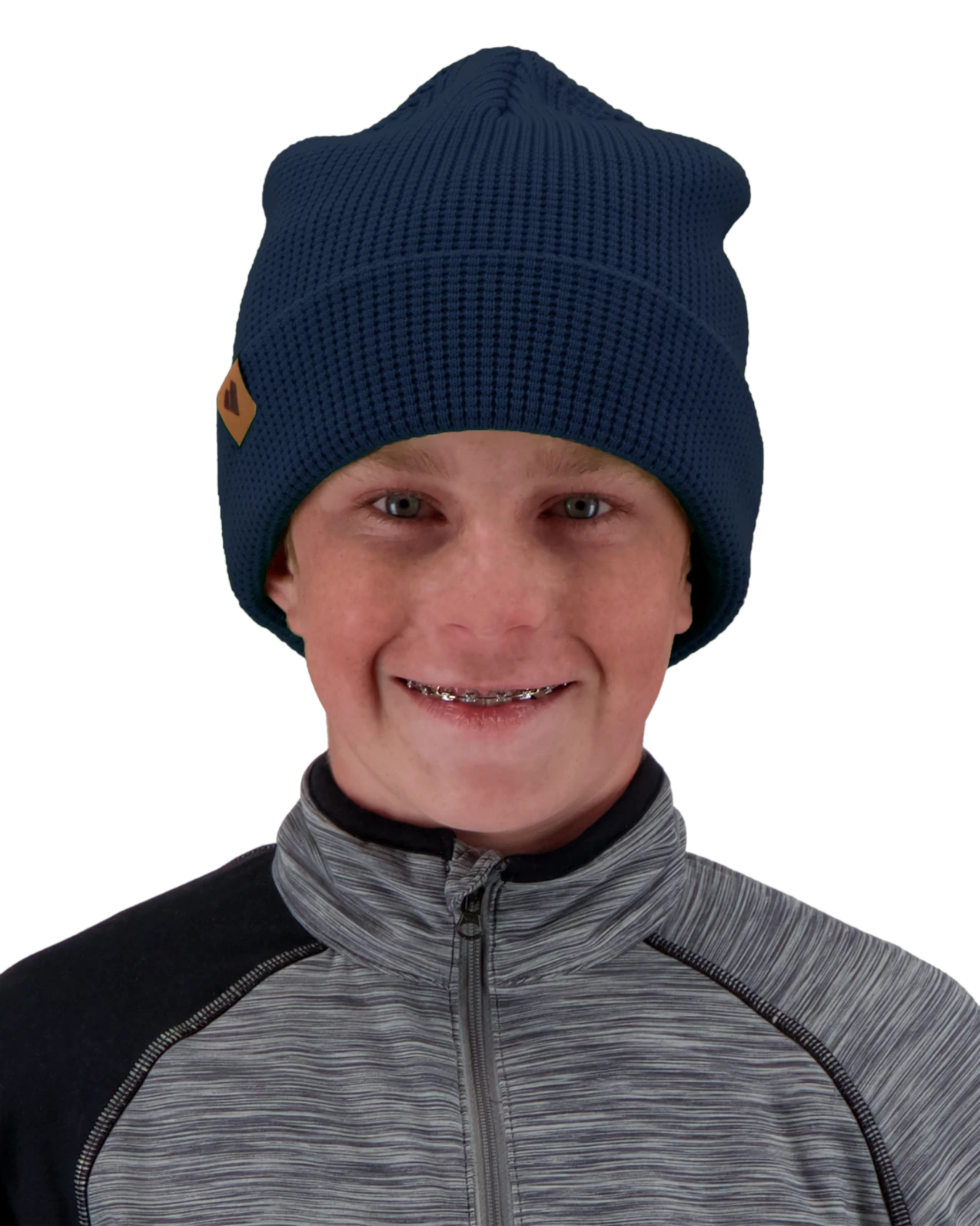 Obermeyer Teen Boys' Bismark Beanie - Fathom 3 Obermeyer Teen Boys' Bismark Beanie - Fathom