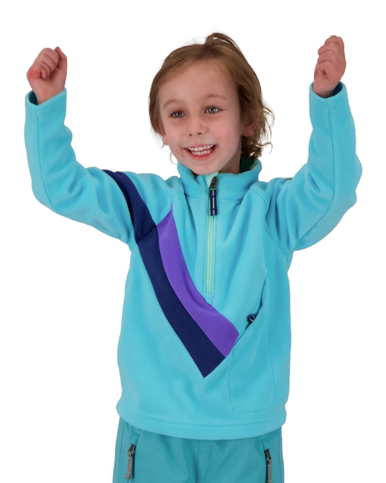 Obermeyer Morgan Fleece Top - Baby Blues 3 Obermeyer Morgan Fleece Top - Baby Blues