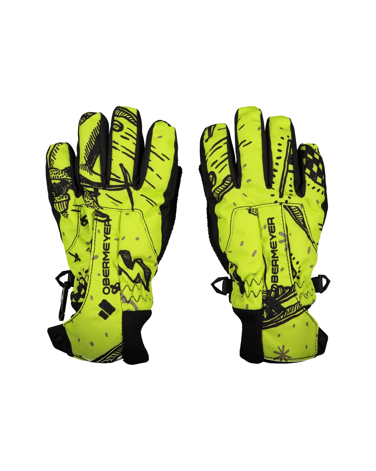 Obermeyer Thumbs Up Glove Print - Racer Birdz 3 Obermeyer Thumbs Up Glove Print - Racer Birdz