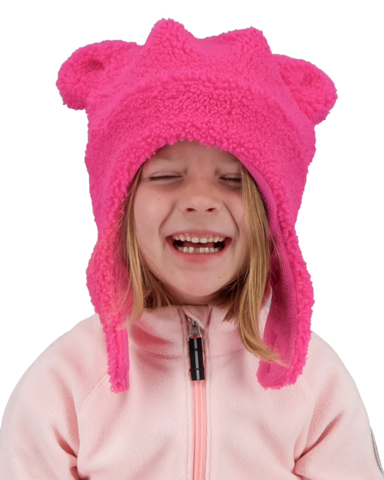 Obermeyer Ted Fur Hat - Pink Pwr 3 Obermeyer Ted Fur Hat - Pink Pwr
