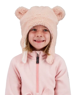 Obermeyer Ted Fur Hat - Pink Sand