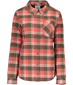 Obermeyer Women's Avery Flannel - Coral Berm Plai