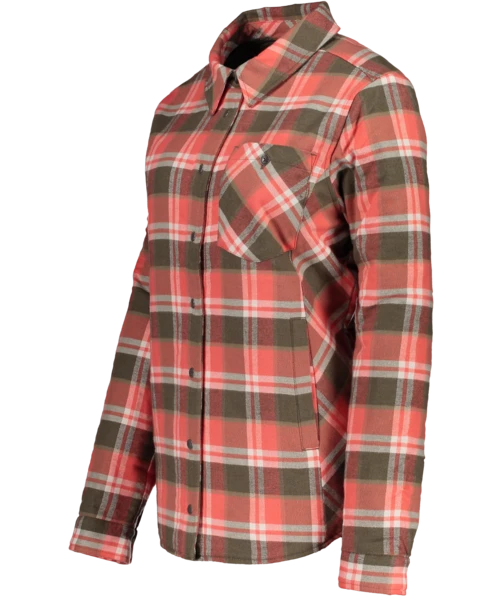 Obermeyer Women's Avery Flannel - Coral Berm Plai 5 Obermeyer Women's Avery Flannel - Coral Berm Plai - Image 3