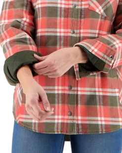 Obermeyer Women's Avery Flannel - Coral Berm Plai 15 Obermeyer Women's Avery Flannel - Coral Berm Plai -Obermeyer-US store webimage 1404619137 S08 MODDET1