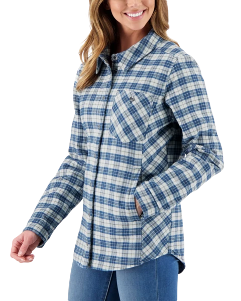 Obermeyer Women's Avery Flannel - Icy Mey Plaid 7 Obermeyer Women's Avery Flannel - Icy Mey Plaid - Image 5