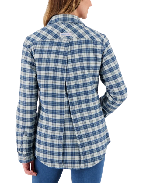 Obermeyer Women's Avery Flannel - Icy Mey Plaid 8 Obermeyer Women's Avery Flannel - Icy Mey Plaid - Image 6