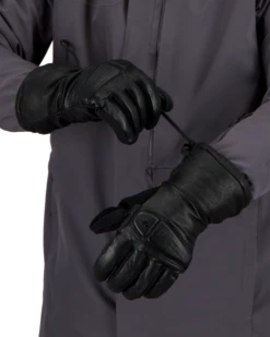 Obermeyer Eclipse Leather Glove - Black