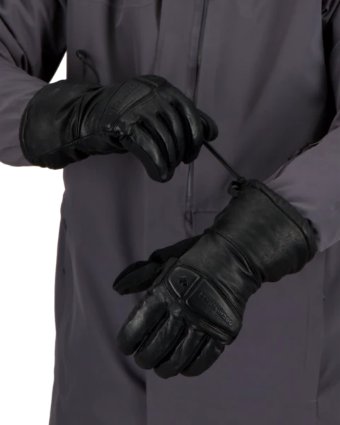 Obermeyer Eclipse Leather Glove - Black 3 Obermeyer Eclipse Leather Glove - Black