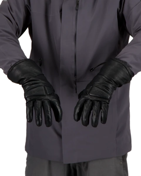 Obermeyer Eclipse Leather Glove - Black 5 Obermeyer Eclipse Leather Glove - Black - Image 3